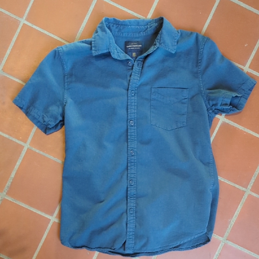 Lucky Brand Blue Casual Button Down Shirt